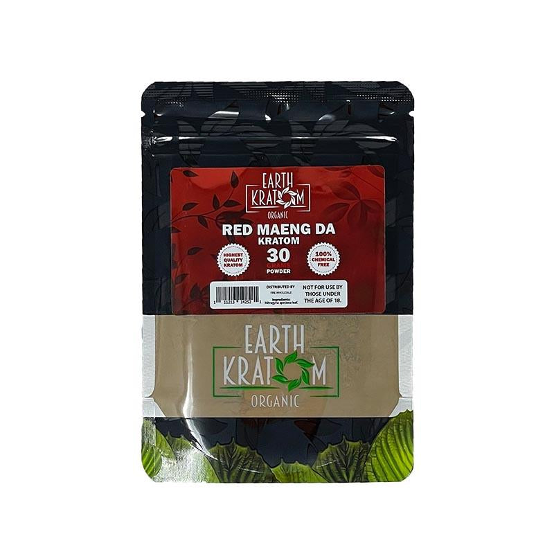 EARTH KRATOM 30GM POWDER RED HULU KAPUAS 704438475415