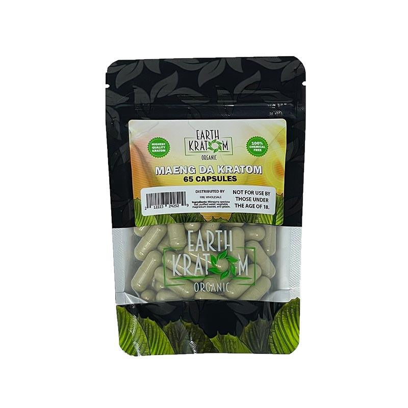EARTH KRATOM 65CT CAPSULES GREEN VIETNAM 212223245261