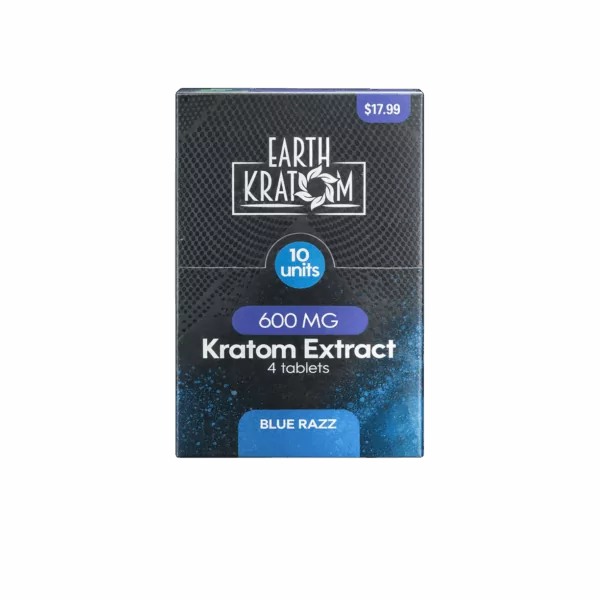 EARTH KRATOM TABLETS 600MG (4CT PACK) (10 PACK DISPLAY)