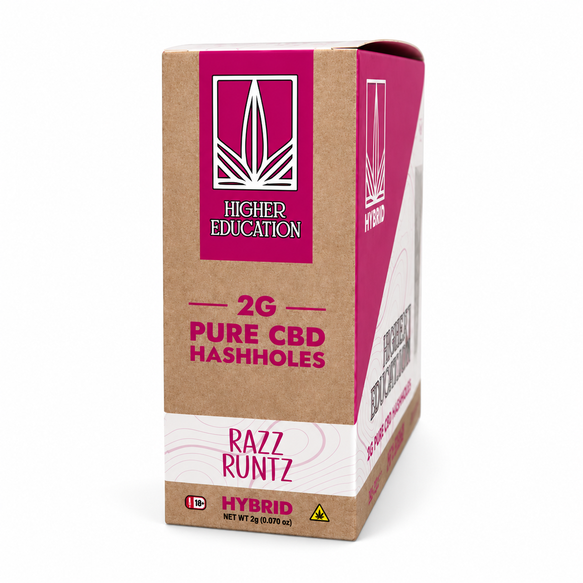 HIGHER EDUCATION 2G PURE CBD HASH HOLES (30CT JAR)