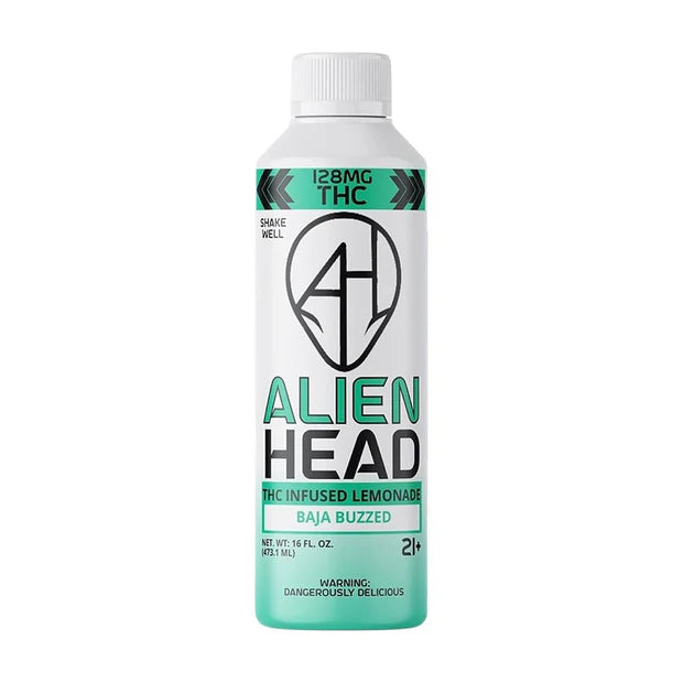ALIEN HEAD 128MG THC INFUSED LEMONADE 16OZ BOTTLE (4CT/BOX)