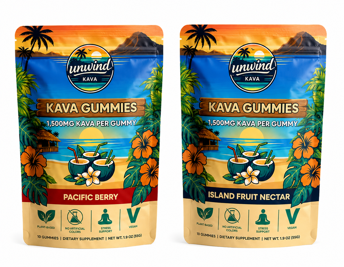 UNWIND KAVA GUMMIES 1500MG KAVA PER GUMMY (10CT BAG)