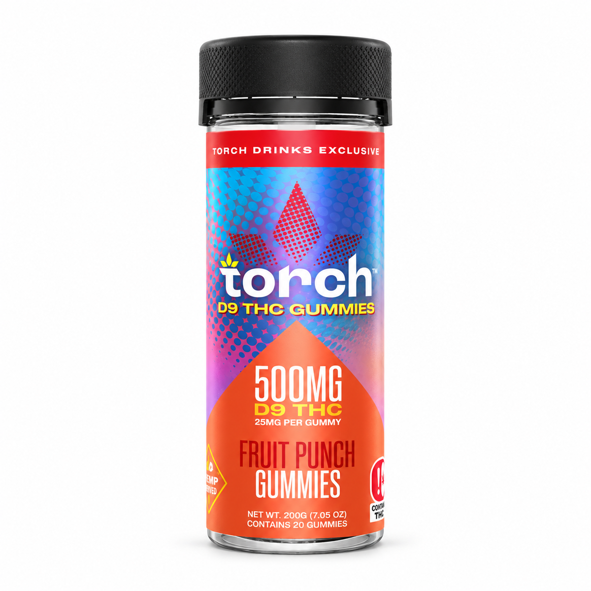TORCH 25MG D9 GUMMIES (20CT JAR)
