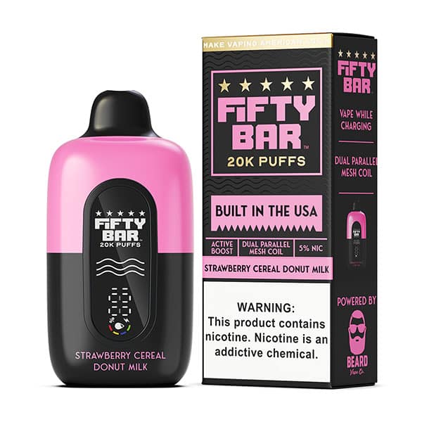 FIFTY BAR 20K V2 NIXODINE 5% (5CT DISPLAY)