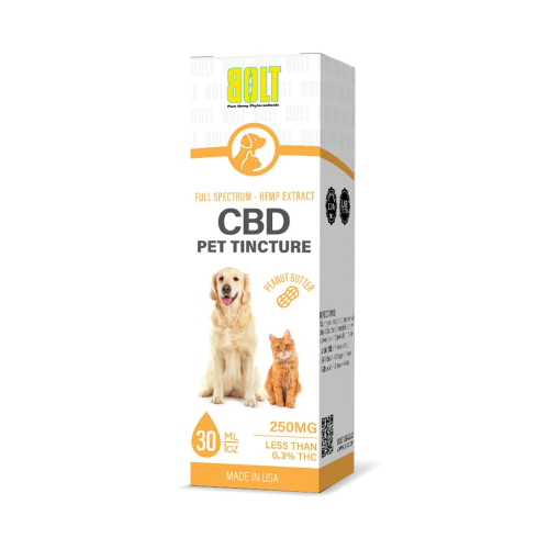 BOLT CBD 250MG PET TINCTURE | PEANUT BUTTER
