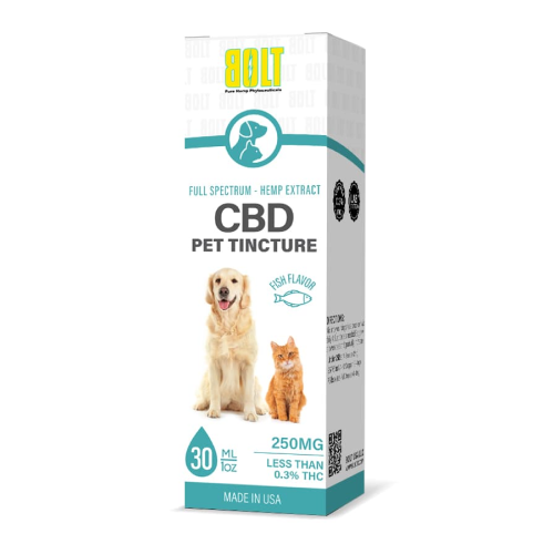 BOLT CBD 250MG PET TINCTURE | FISH
