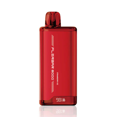 FLERBAR 8000 PUFFS - STRAWBERRY ICE - E-CIG