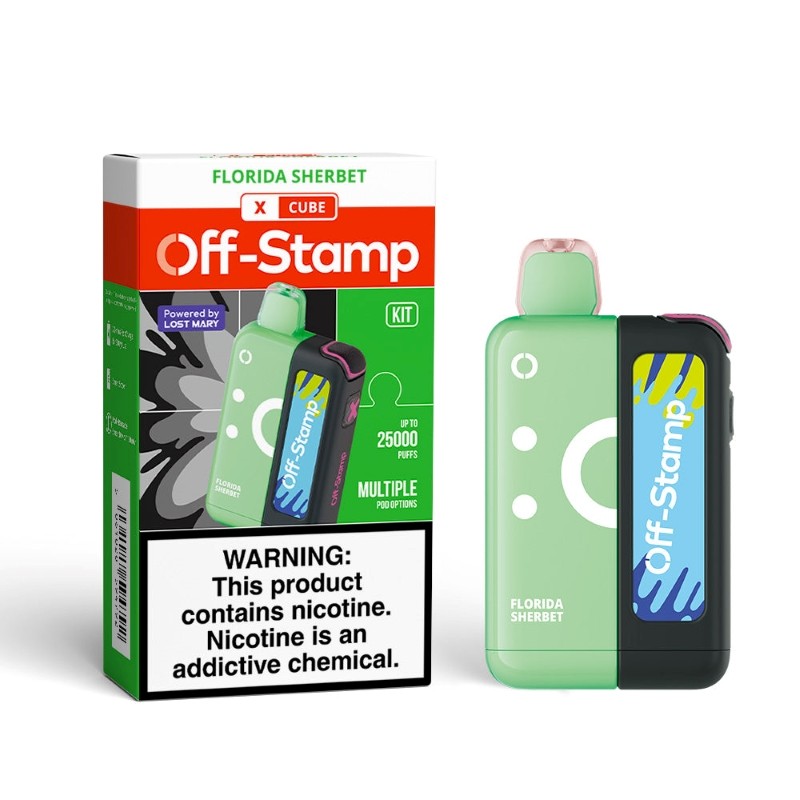 OFF STAMP X CUBE 25K PUFFS DISPOSABLE POD KIT (5PC DISPLAY)