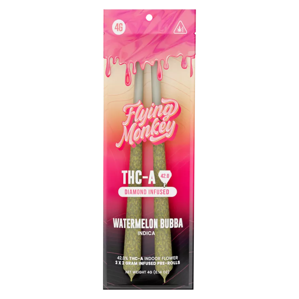 FLYING MONKEY THC-A DIAMOND INFUSED PRE-ROLLS (2 X 2 G EACH)