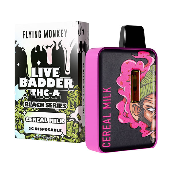 FLYING MONKEY LIVE BADDER THC-A BLACK SERIES 2G DISPOSABLE