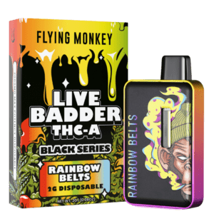 FLYING MONKEY LIVE BADDER THC-A BLACK SERIES 2G DISPOSABLE