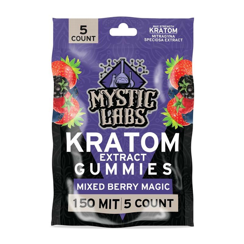 MYSTIC LABS KRATOM EXTRACT GUMIES 150MG MIT GUMMIES (5CT/BAG)