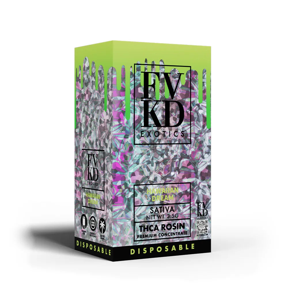 FVKD EXOTICS THCA ROSIN BLEND 3.5 GRAM DISPOSABLE (6CT/BOX)