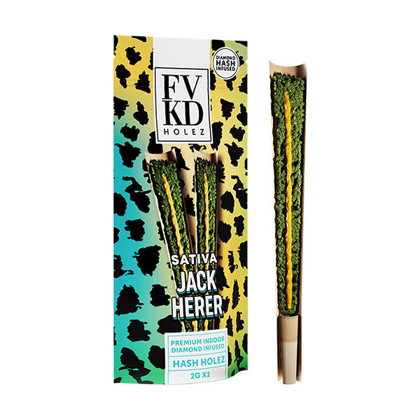 FVKD HOLEZ PREIMIUM INDOOR DIMAOND INFUSED HASH HOLEZ (2 X 2G PER PACK)