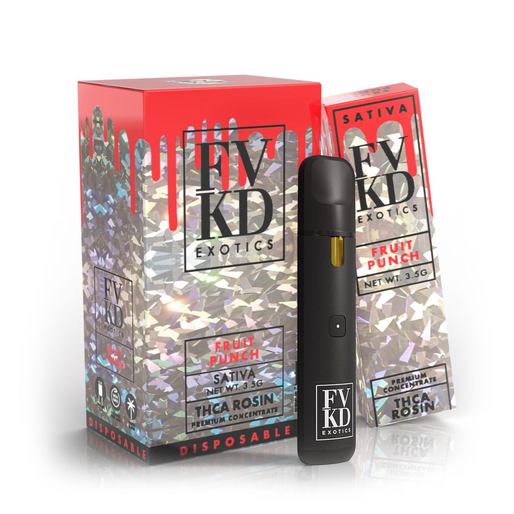 FVKD EXOTICS THCA ROSIN BLEND 3.5 GRAM DISPOSABLE (6CT/BOX)