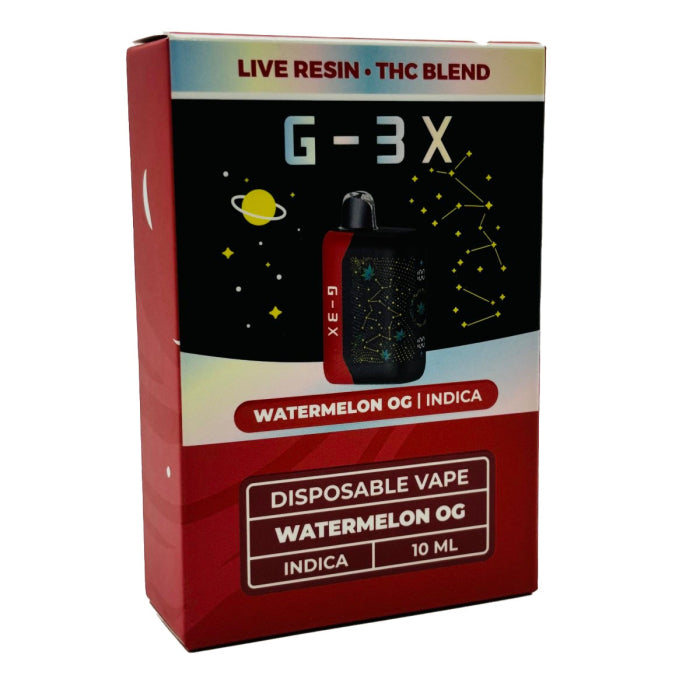 G-3X LIVE RESIN THC BLEND 10ML DISPOSABLE VAPE