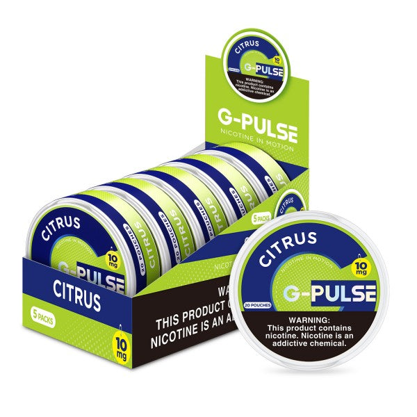 G-PULSE 6MG NICOTINE POUCHES (5CT DISPLAY)