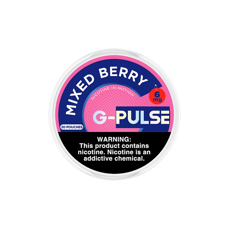 G-PULSE 6MG NICOTINE POUCHES (5CT DISPLAY)