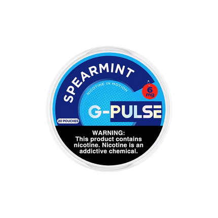 G-PULSE 6MG NICOTINE POUCHES (5CT DISPLAY)