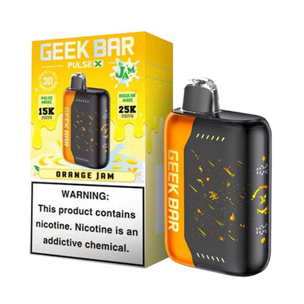 GEEK BAR PULSE X 25K PUFFS CURVED 3D SCREEN DISPOSABLE (5CT DISPLAY)
