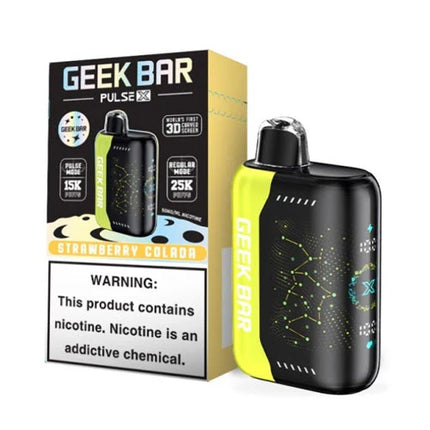 GEEK BAR PULSE X 25K PUFFS CURVED 3D SCREEN DISPOSABLE (5CT DISPLAY)