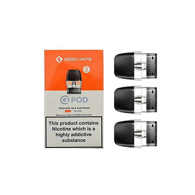 GEEKVAPE Q CARTRIDGE 2ML 0.6OHM (3/PACK) SIDE FILL