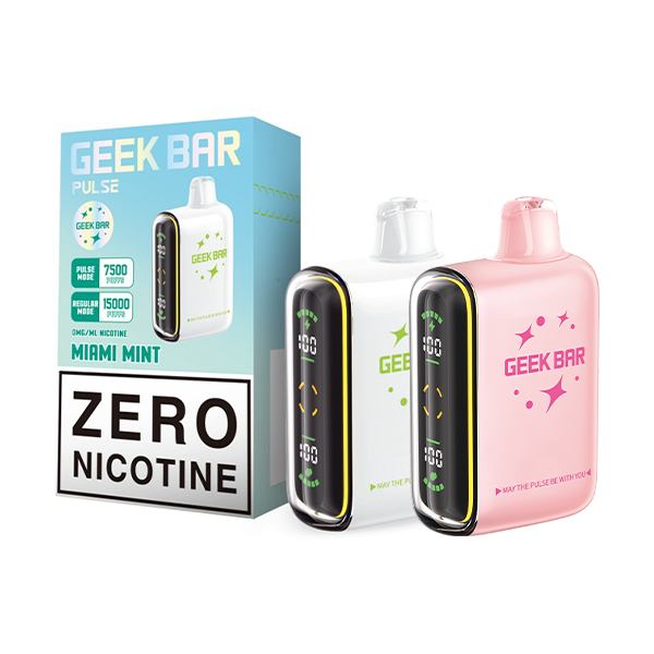 GEEK BAR PULSE X 25K PUFFS 0% NIC CURVED 3D SCREEN DISPOSABLE (5CT DISPLAY)