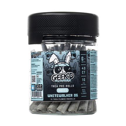 GEEK'D G-UNITS 1 GRAM THC-A PRE-ROLLS (40CT/JAR)
