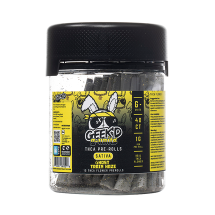 GEEK'D G-UNITS 1 GRAM THC-A PRE-ROLLS (40CT/JAR)
