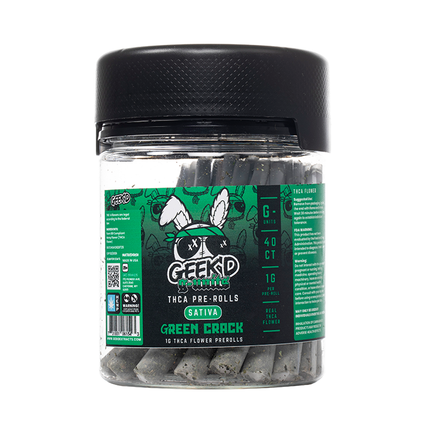 GEEK'D G-UNITS 1 GRAM THC-A PRE-ROLLS (40CT/JAR)