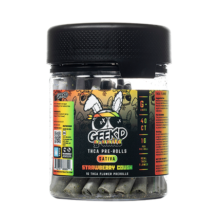 GEEK'D G-UNITS 1 GRAM THC-A PRE-ROLLS (40CT/JAR)
