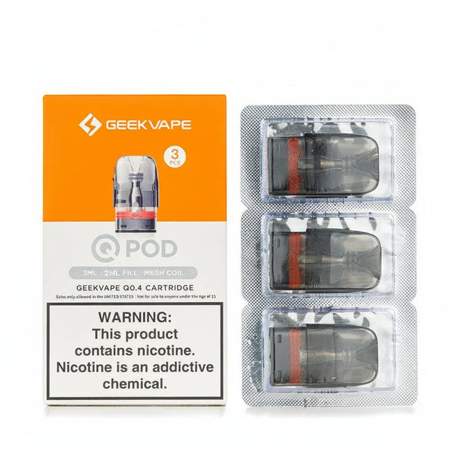 GEEKVAPE Q CARTRIDGE 2ML 0.4OHM (3/PACK)