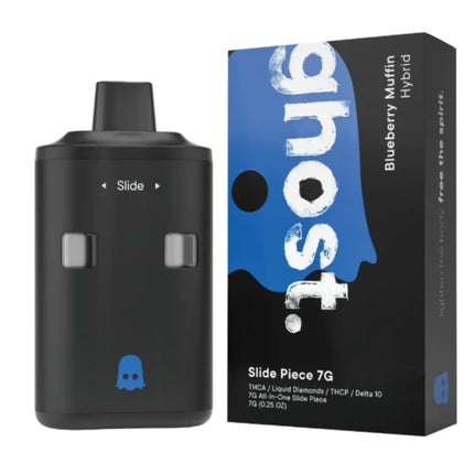 GHOST THC-A LIQUID DIAMONDS / THC-P / DELTA-10 7 GRAM ALL IN ONE SLIDE PIECE DISPOSABLE