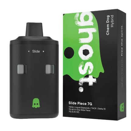 GHOST THC-A LIQUID DIAMONDS / THC-P / DELTA-10 7 GRAM ALL IN ONE SLIDE PIECE DISPOSABLE