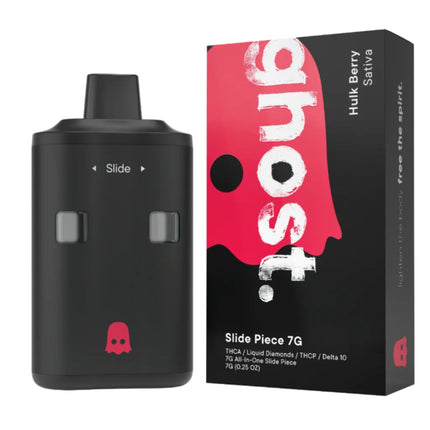 GHOST THC-A LIQUID DIAMONDS / THC-P / DELTA-10 7 GRAM ALL IN ONE SLIDE PIECE DISPOSABLE