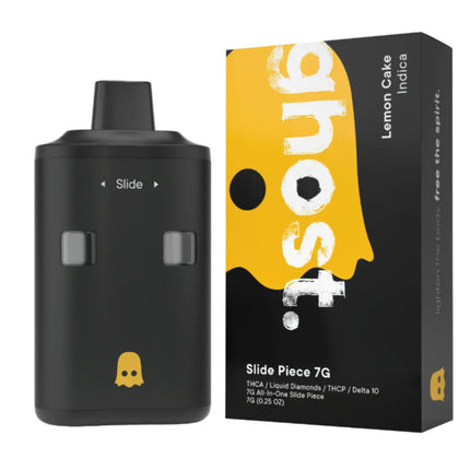 GHOST THC-A LIQUID DIAMONDS / THC-P / DELTA-10 7 GRAM ALL IN ONE SLIDE PIECE DISPOSABLE