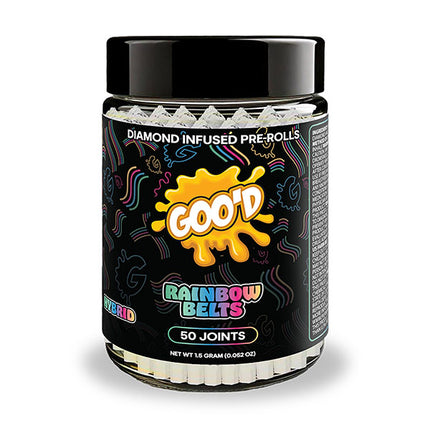 GOO'D EXTRACTS THC-A DAMOND INFUSED PRE-ROLLS (50CT/JAR)