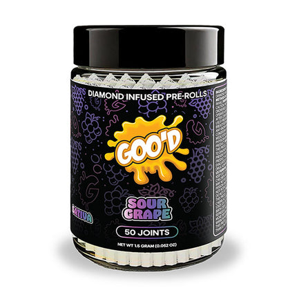 GOO'D EXTRACTS THC-A DAMOND INFUSED PRE-ROLLS (50CT/JAR)