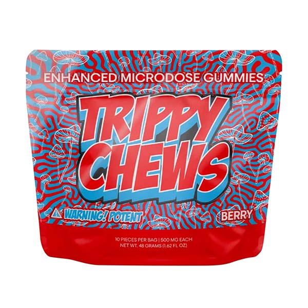 TRIPPY CHEWS MUSHROOM MICRODOSE GUMMIES (10CT/PACK)