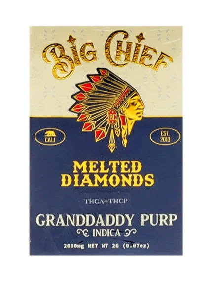 BIG CHIEF THCA MELTED DIAMONDS 2 GRAM CARTS (6CT  DISPLAY)