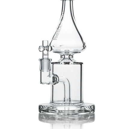 HELIX CLEAR STRAIGHT BASE W/ FIXED DOWNSTEM WATER PIPER