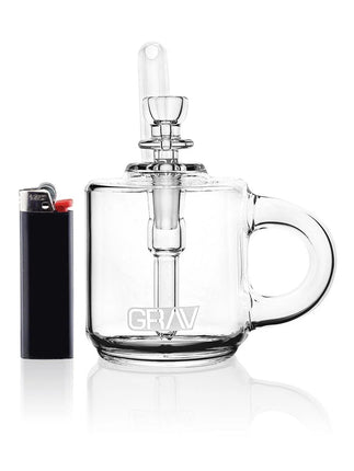 GRAB COFFEE MUG POCKET BUBBLER | CLEAR