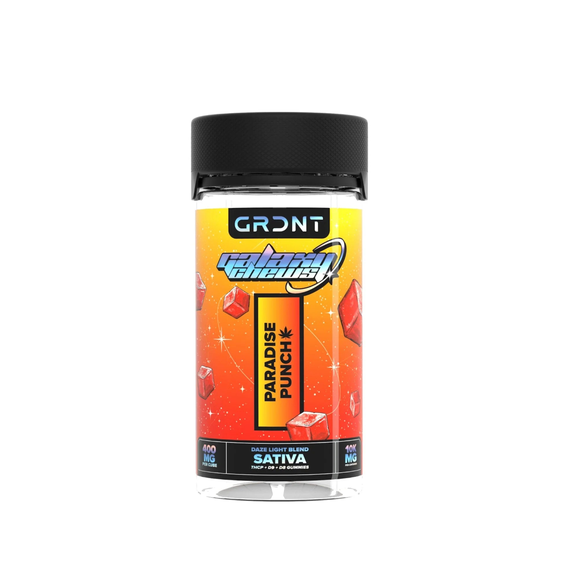 GRDNT GALAXY CHEWS ALL DAZE BLEND (THCP + D9 + D8) 10,000MG JAR GUMMIES