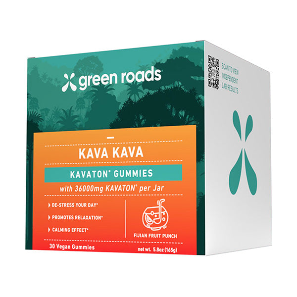 GREEN ROADS KAVA KAVA GUMMIES (30CT/JAR, 36000MG/JAR)