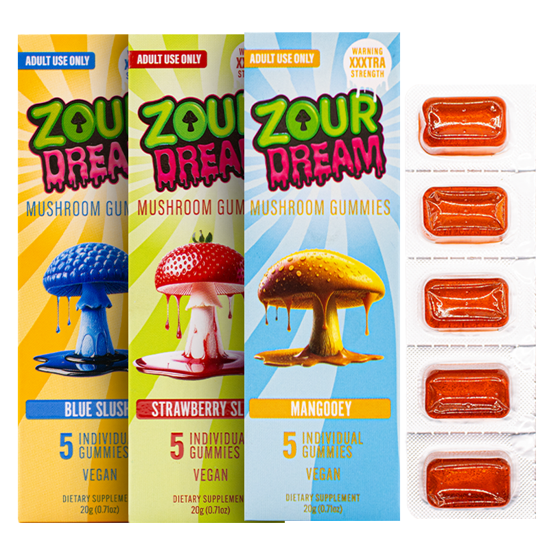 ZOUR DREAM MUSHROOM GUMMIES XXXTRA STRENGTH BLEND (5CT PACK)
