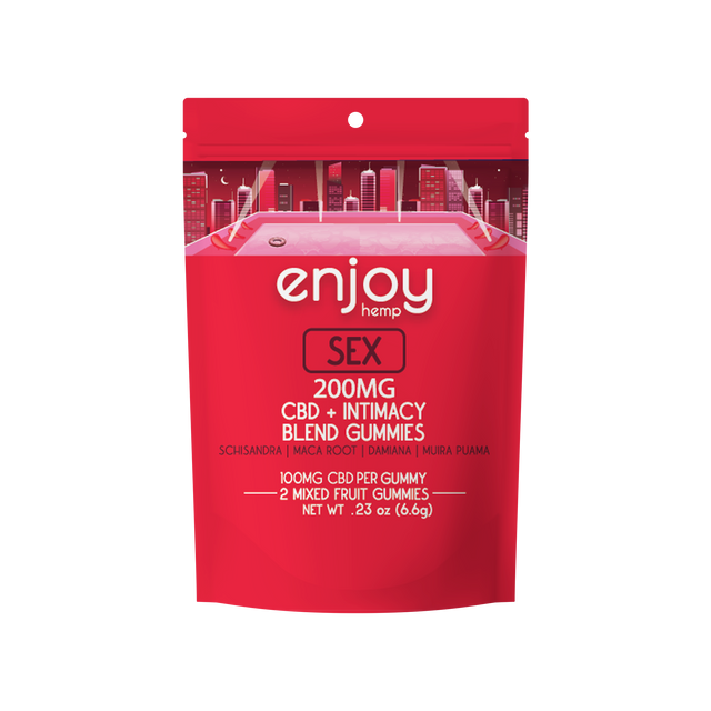 ENJOY HEMP CBD FULL SPECTRUM SEX GUMMIES (200MG/PK , 10PK/BOX)