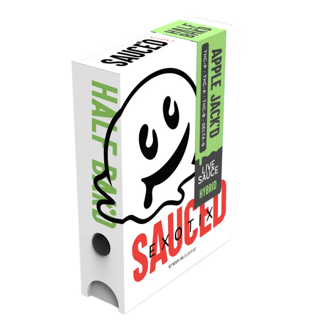 HALF BAK'D 4G DISPOSABLE SAUCE'D EXOTIC (THC-P, THC-A, THC-B. DELTA-9)