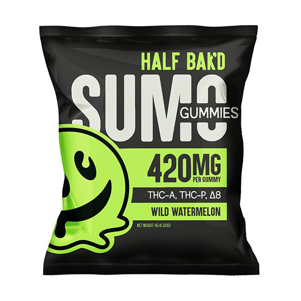 HALF BAK'D | THC-A | THC-P | D9 | 2CT/PACK 420MG/GUMMY (30 PACK DISPLAY)
