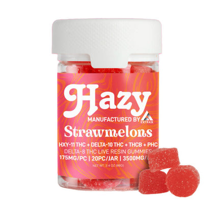 HAZY EXTRAX 3500MG GUMMIES - STRAWMELONS - DELTA