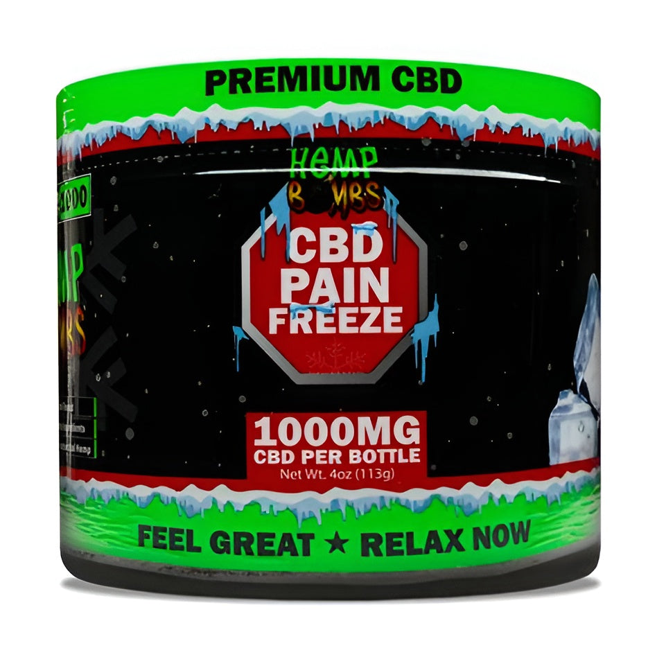 HEMP BOMBS 4OZ COOL FREEZE JAR (1000MG CBD)